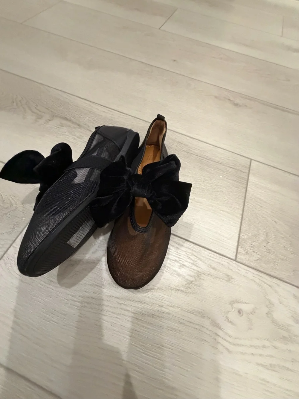 H&M new Black Bow Accent Kids Flats